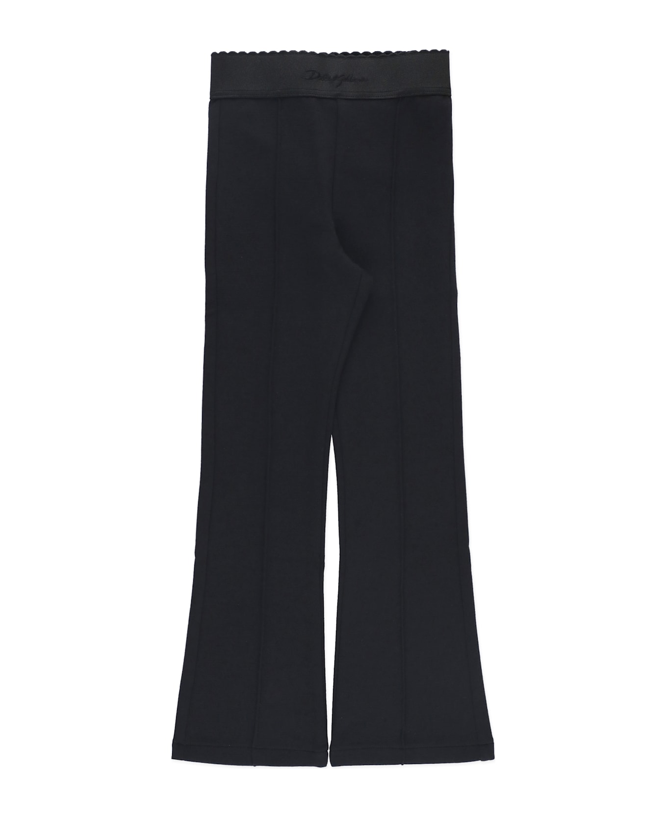 Dolce & Gabbana Pants With Logo - Black