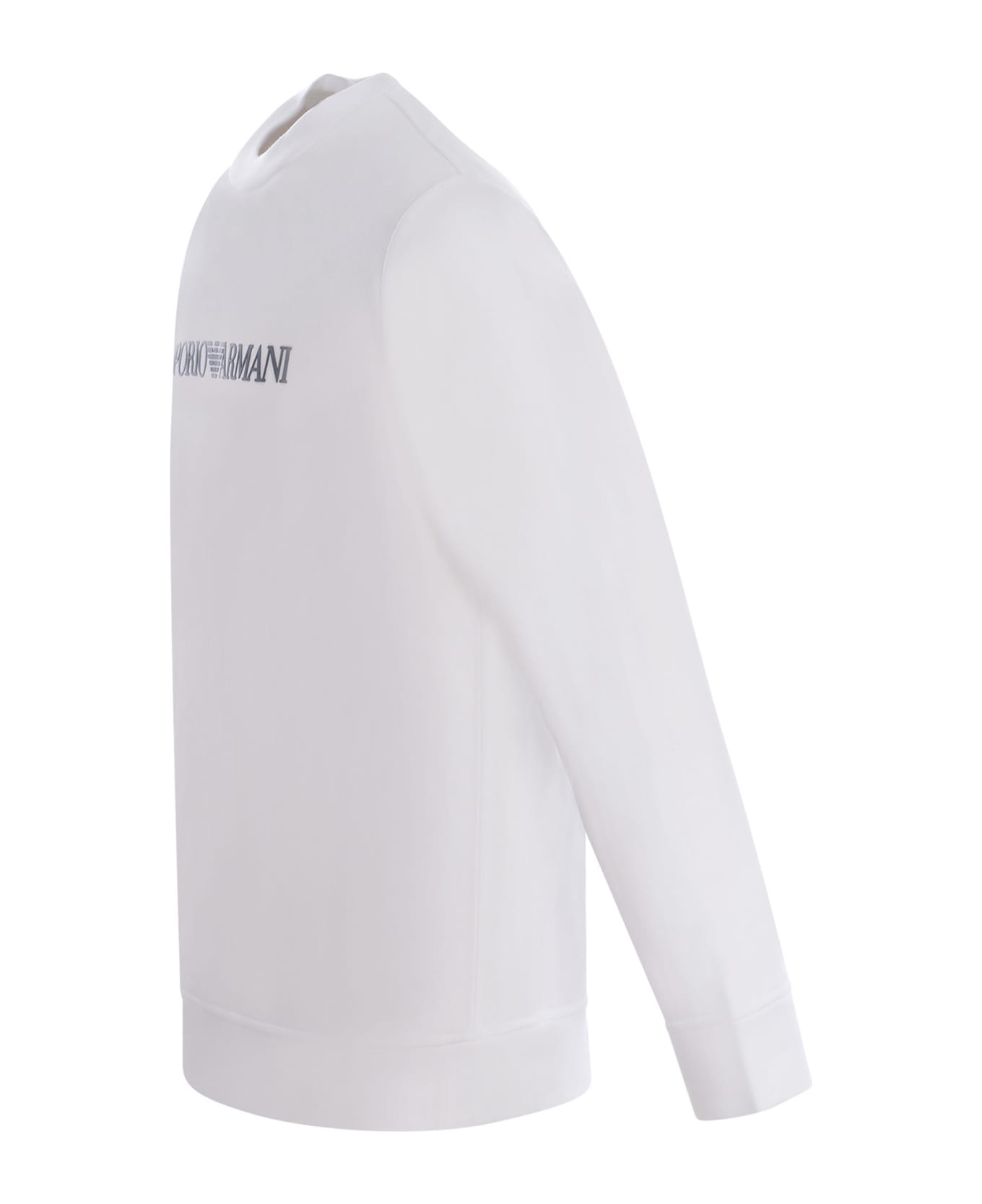 Emporio Armani Cotton Sweatshirt - Bianco