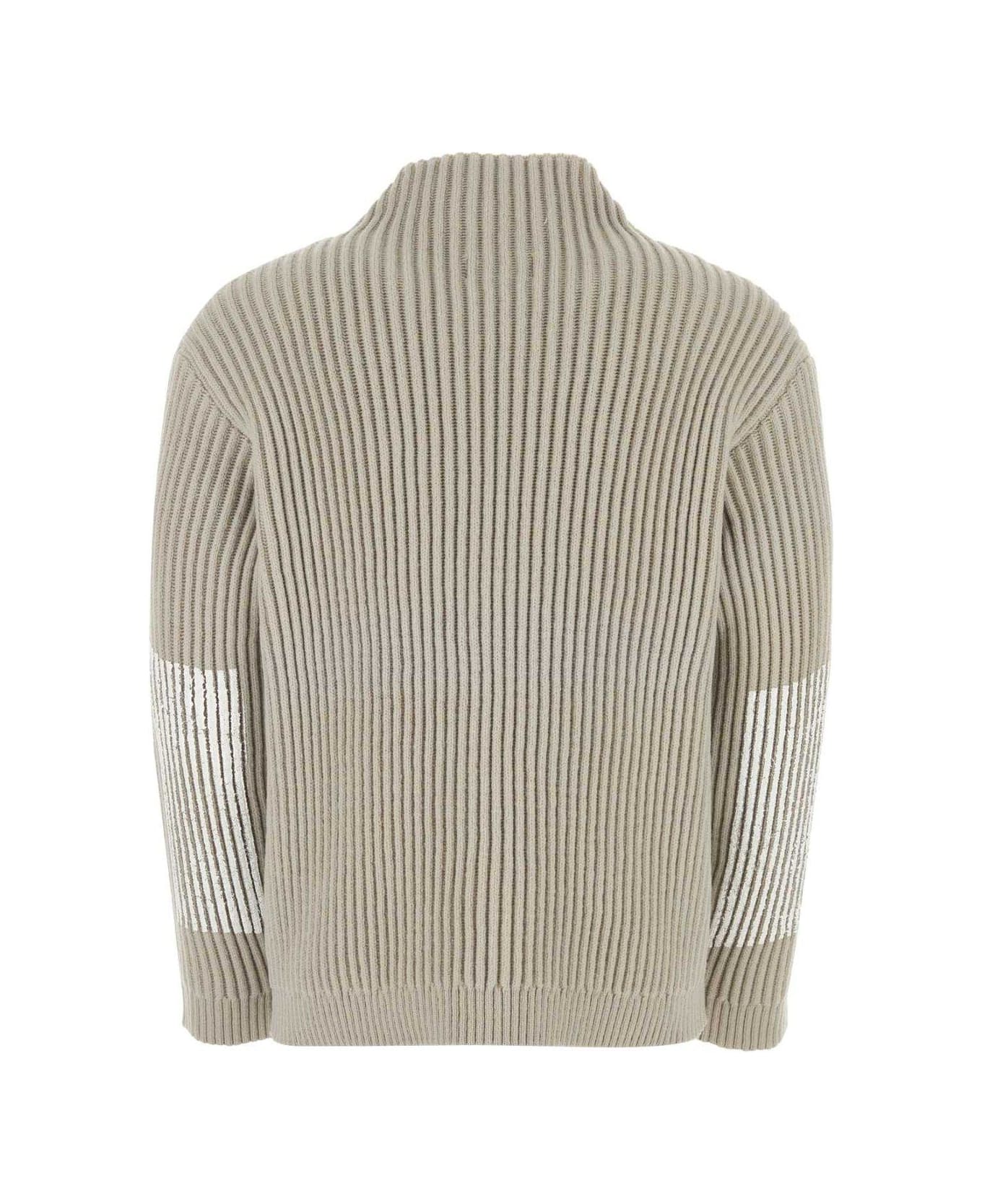 Stone Island Ribbed Sweater - PLASTER