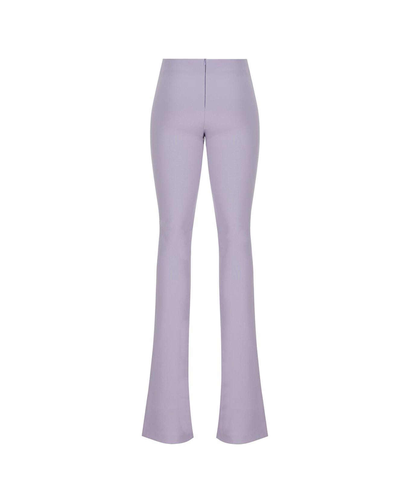 SportMax Mid-rise Flared Trousers - Glicine ボトムス