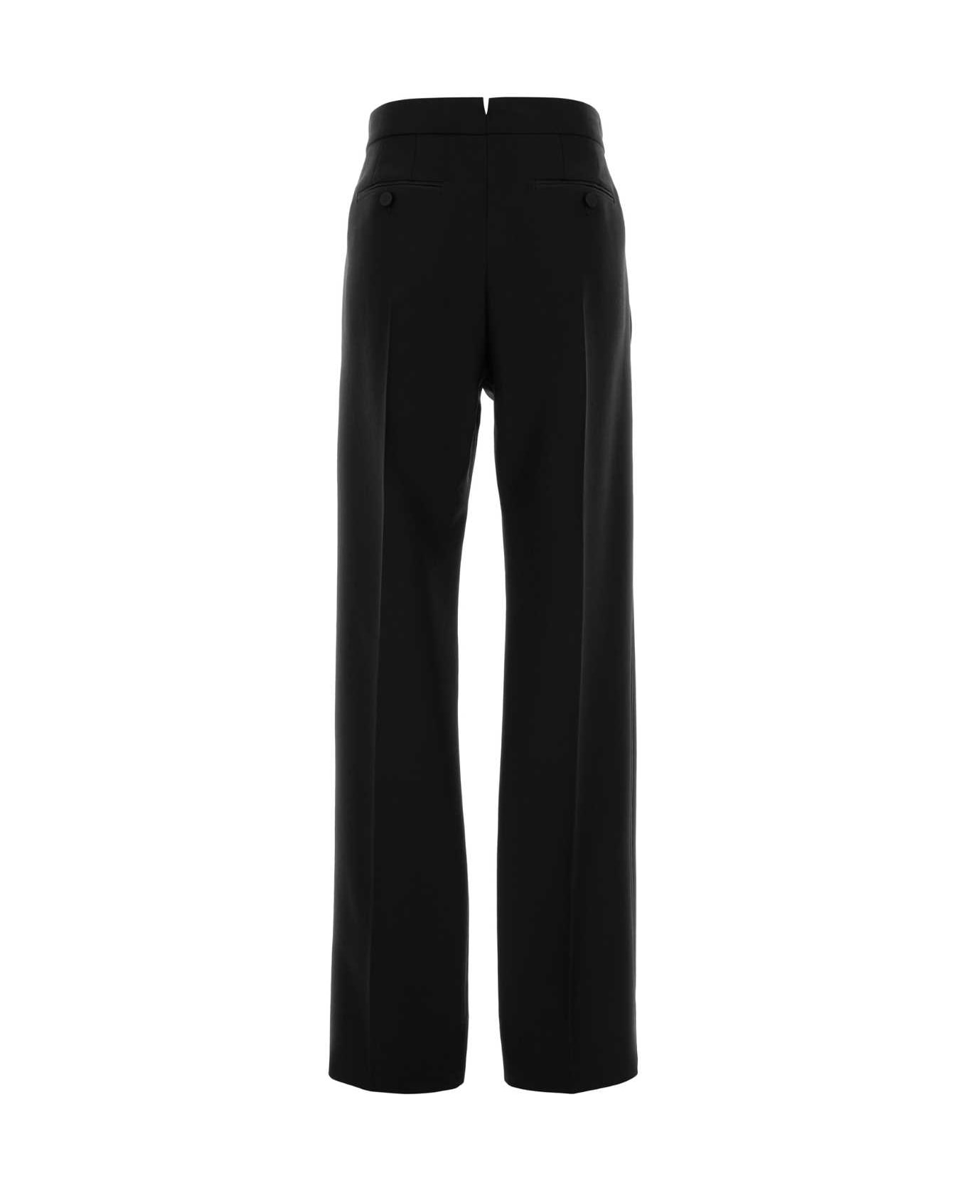 Tom Ford Black Wool Blend Pant - BLACK