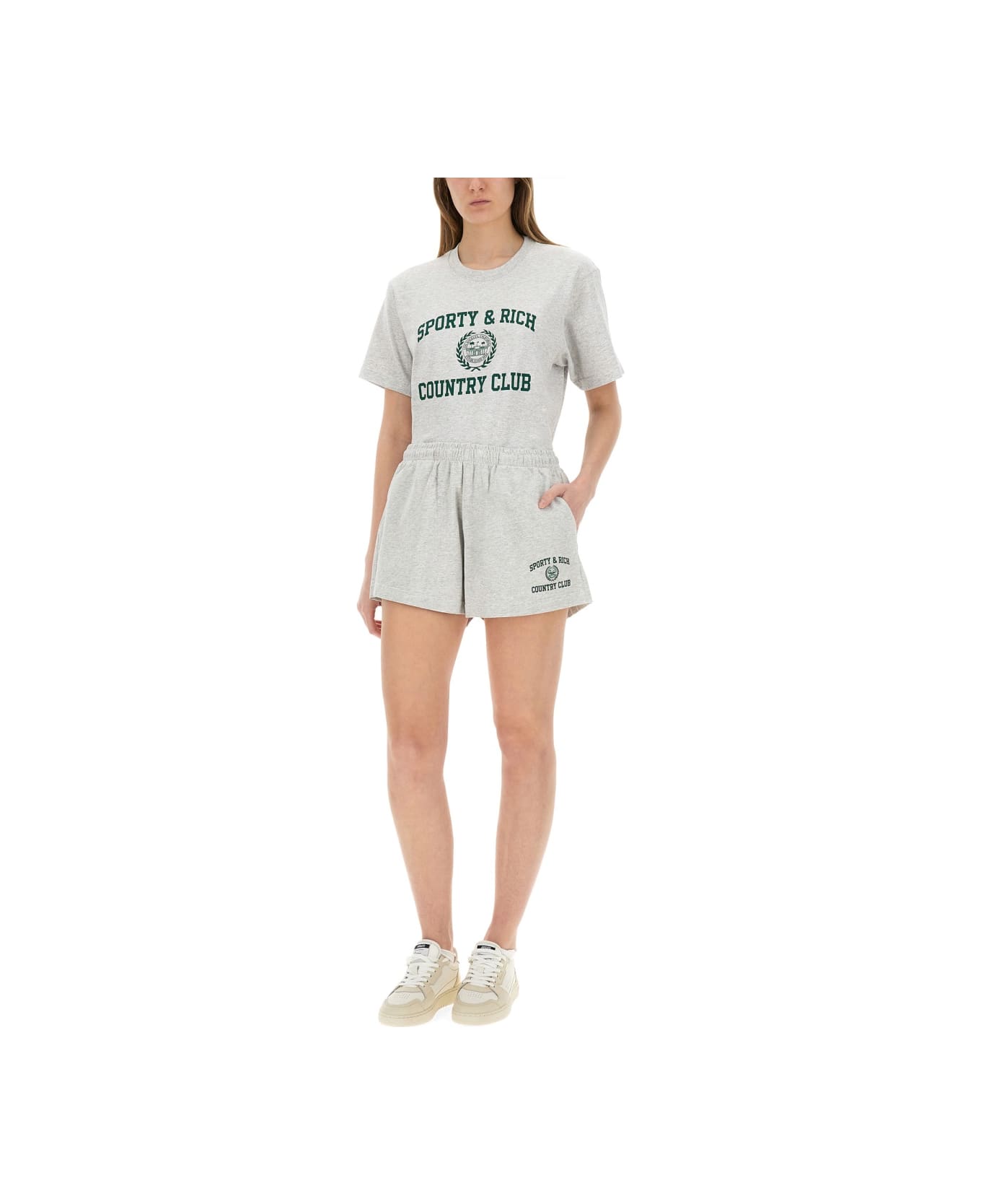 Sporty 
Rich Varsity T-shirt - GREY