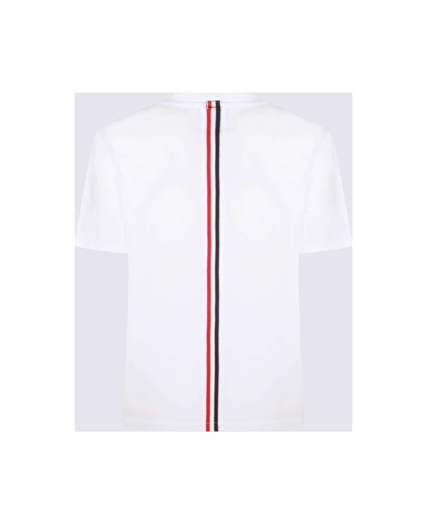 Thom Browne White Cotton T-shirt - White
