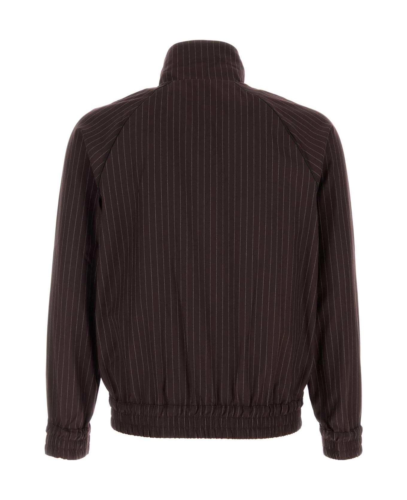 Gimaguas Embroidered Stretch Polyester Blend Brian Jacket - BROWN