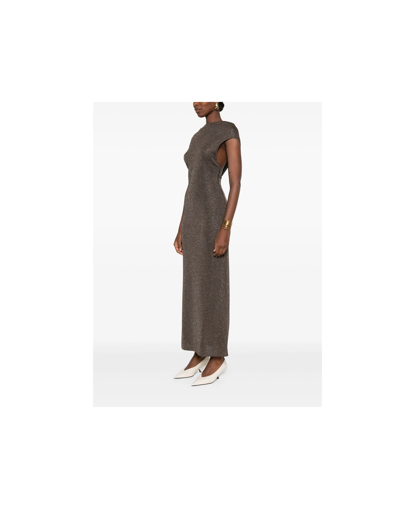 Max Mara Pianoforte Dress - BROWN