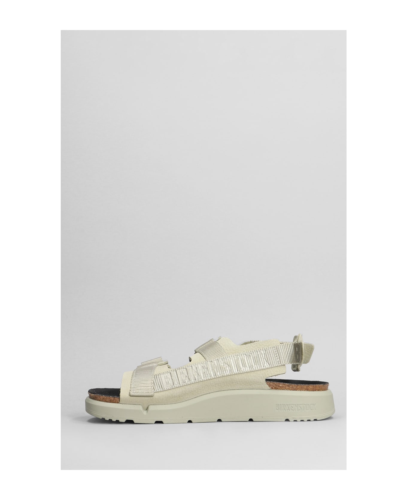 Birkenstock Shinjuku Slipper-mule In Green Leather - GREEN/NEUTRALS