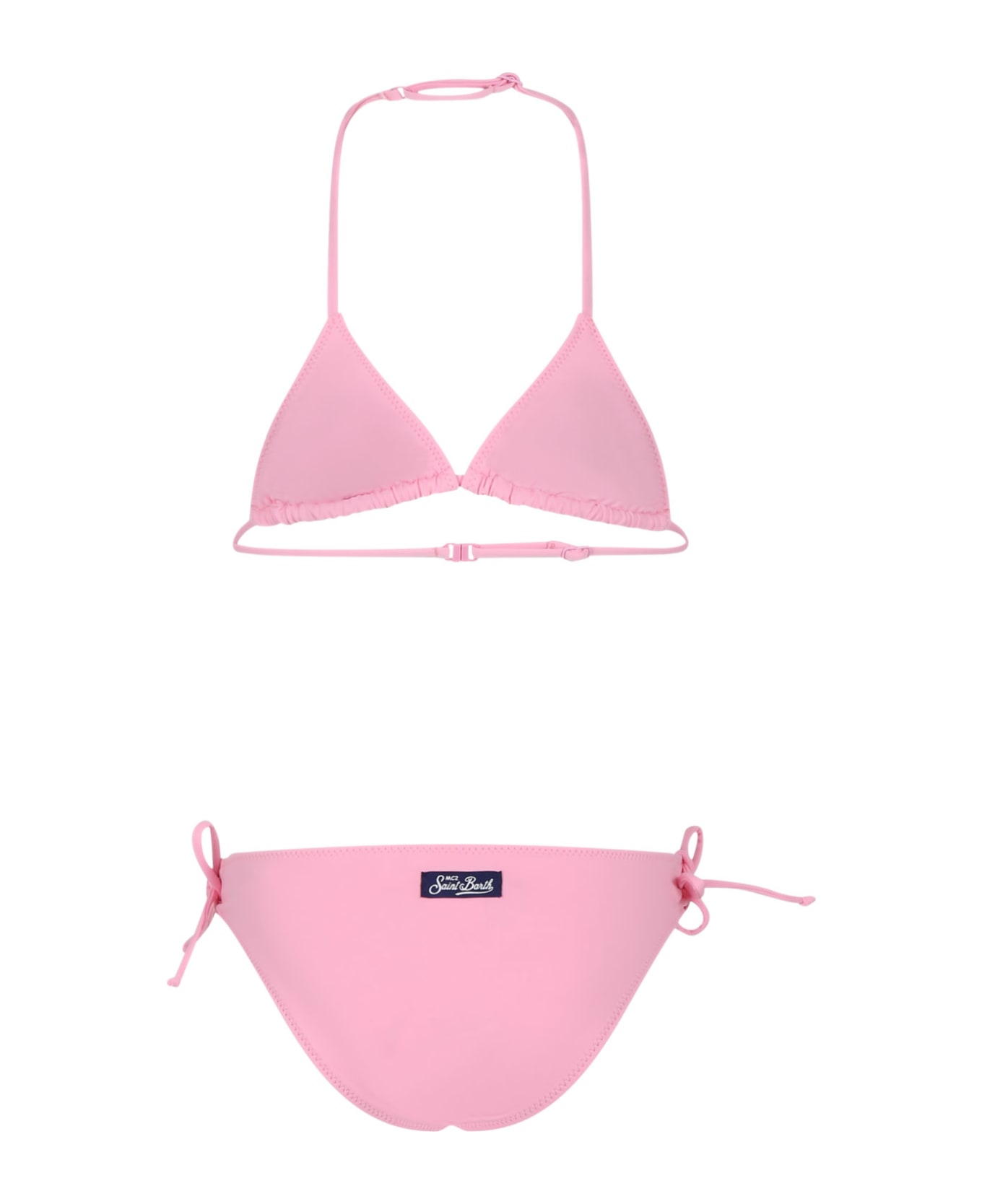 MC2 Saint Barth Pink Bikini For Girl With Hearts - Pink 水着