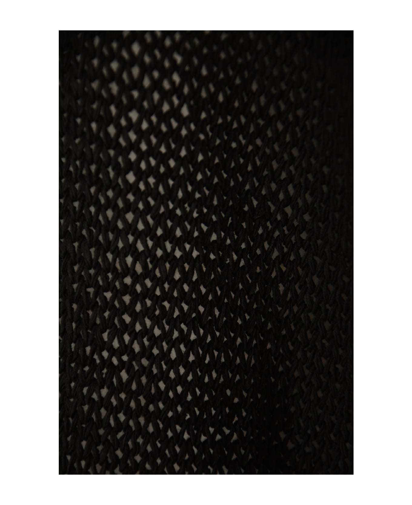 Roberto Collina V-neck Perforated Rib Trim Sweater - Black ニットウェア
