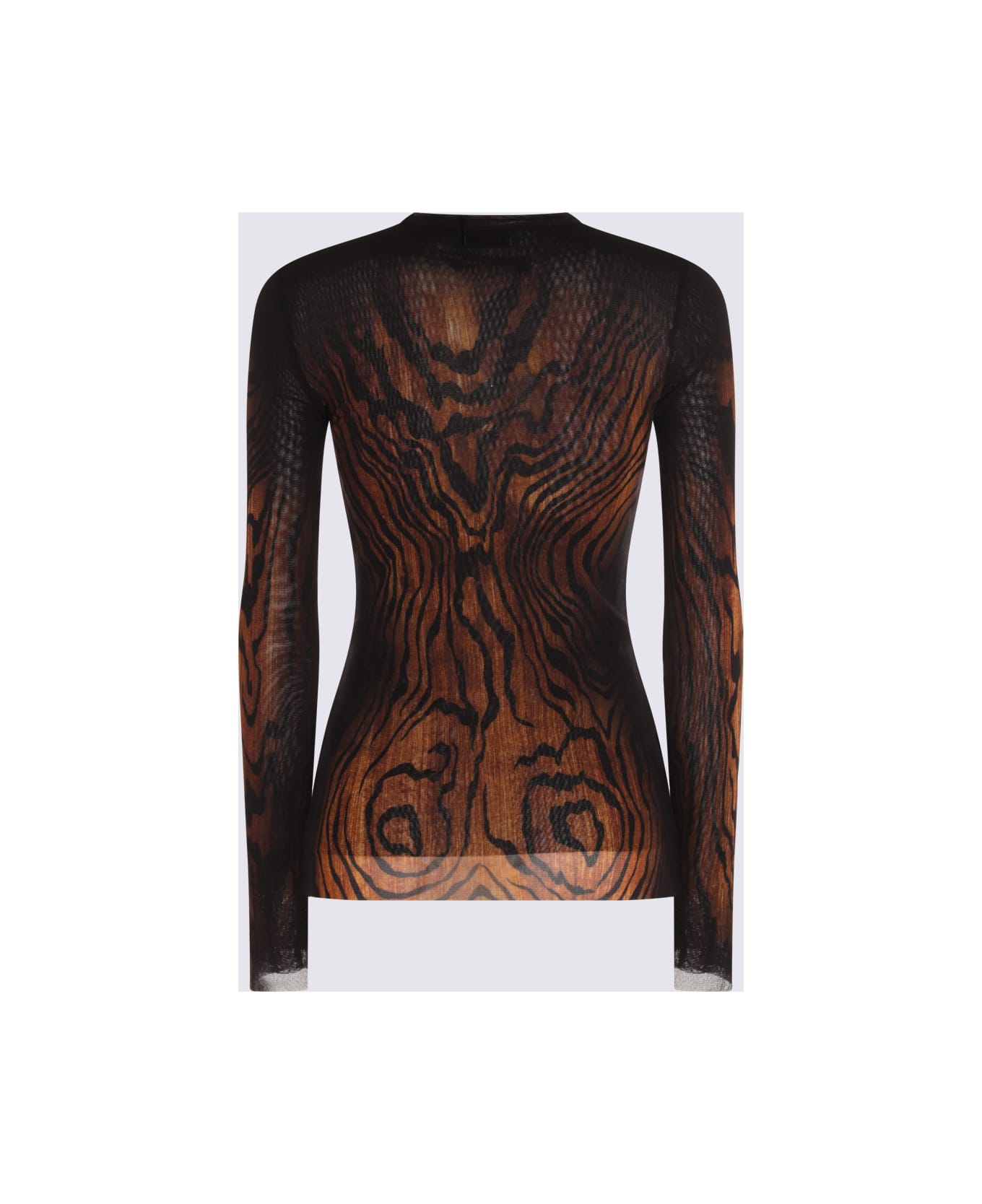 Jean Paul Gaultier Black And Brown Top - Black