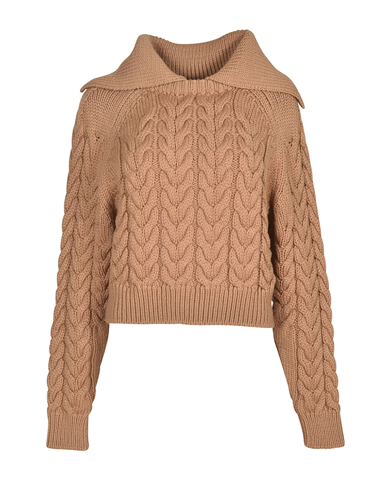 Patou Sailor Cable Jumper - Chestnut