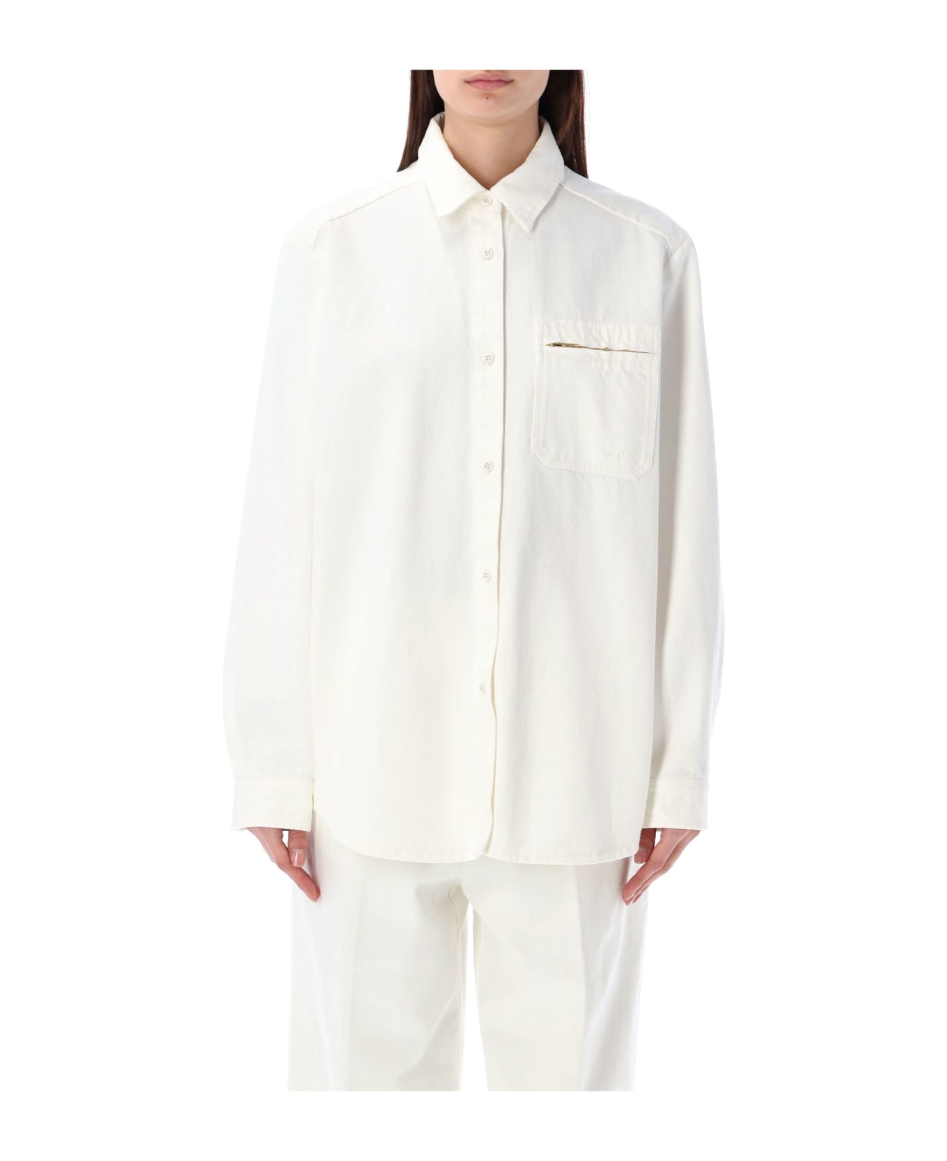A.P.C. Tina Denim Shirt - Aac Off White