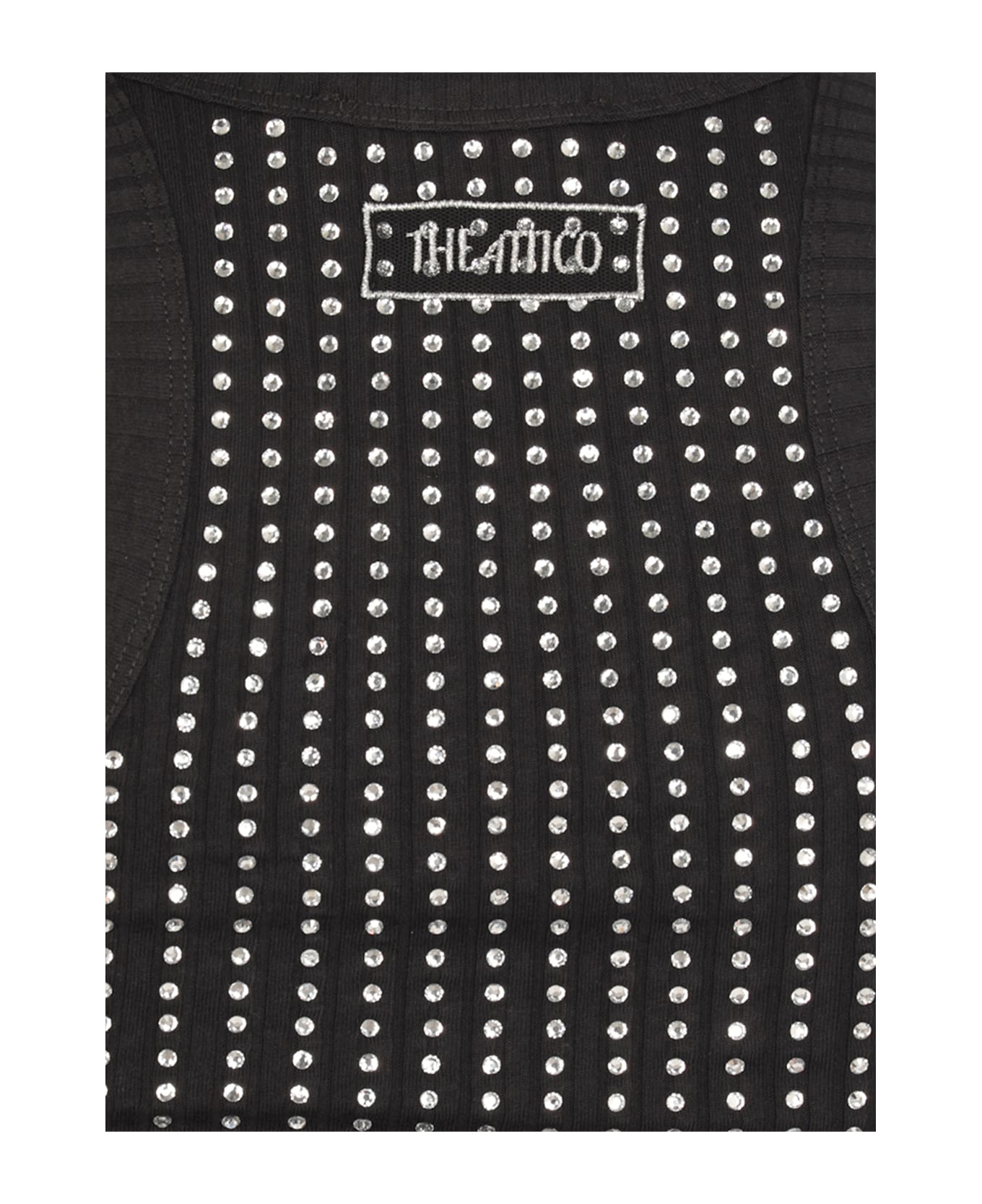 The Attico Cotton Top - Black