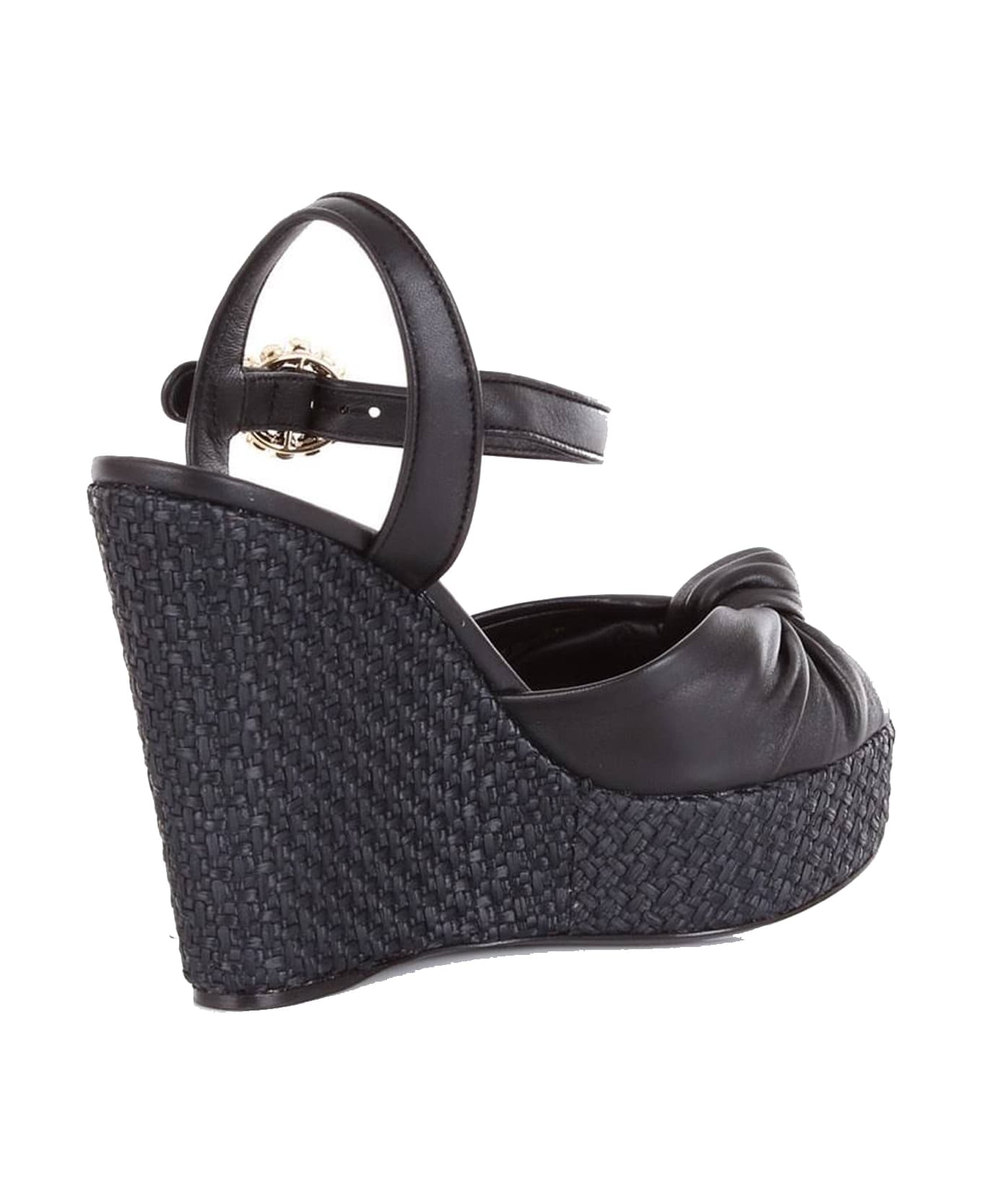 Dolce & Gabbana Wedge Sandals - Black