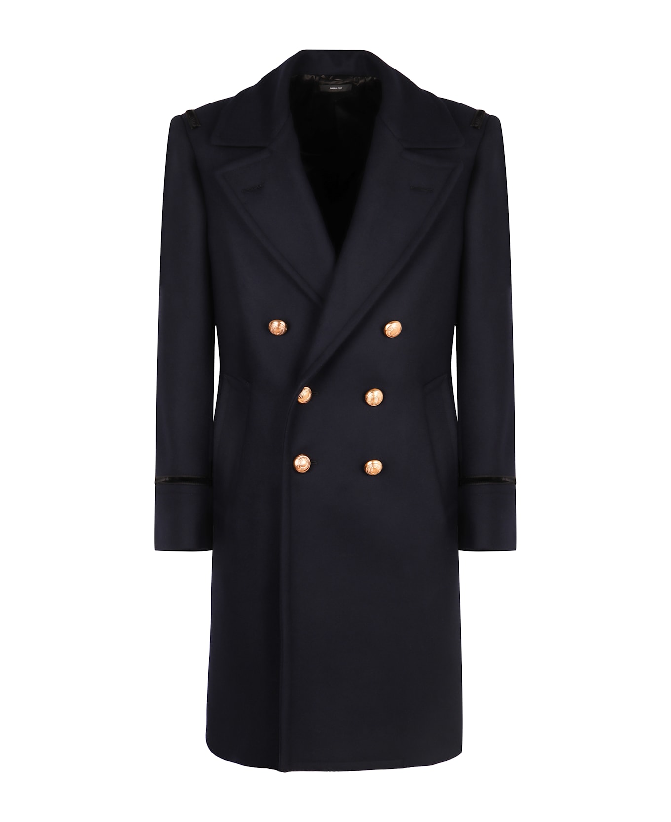 Tom Ford Double-breasted Wool Coat - blue