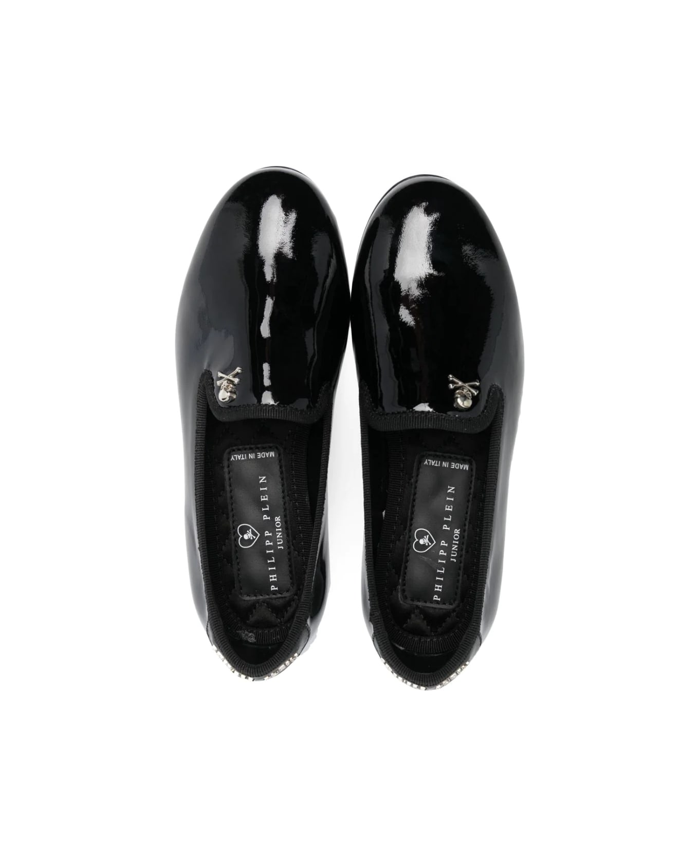 Philipp Plein Junior Loafers With Logo - Black
