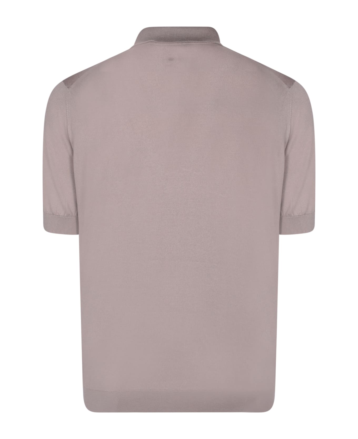 Lardini Jersey Taupe Polo Shirt - Beige