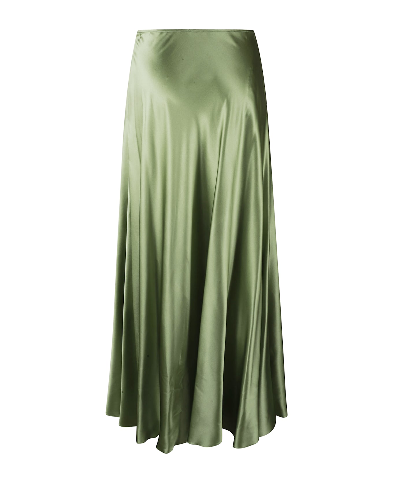 Ermanno Scervino Shiny Flare Skirt - Green