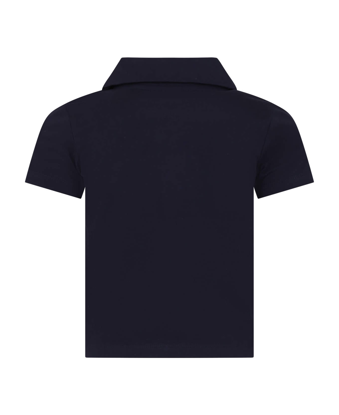 Petit Bateau Blue Polo Shirt For Boy With Logo - Blue Tシャツ＆ポロシャツ