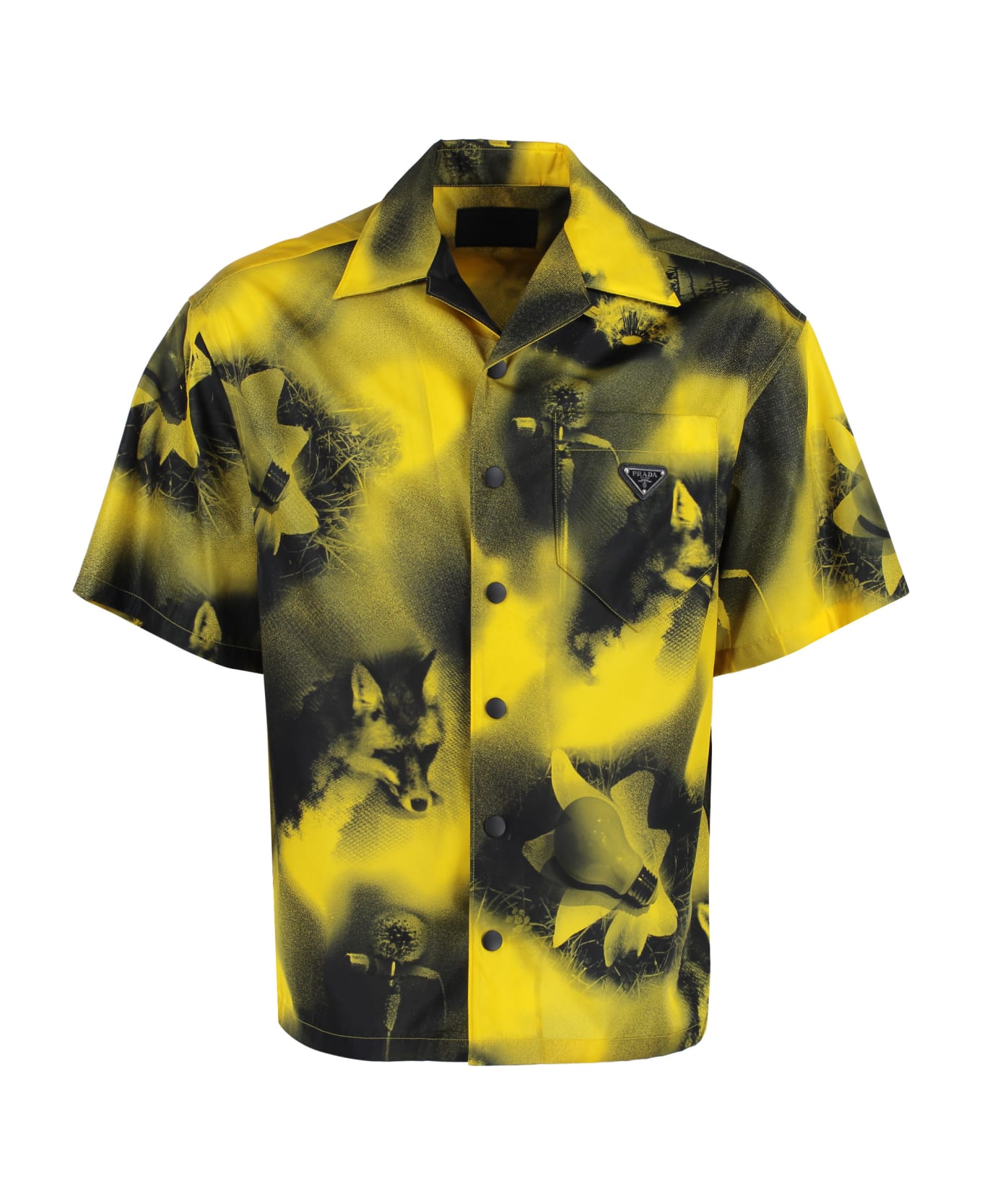 Prada Printed Short Sleeved Shirt - Multicolor