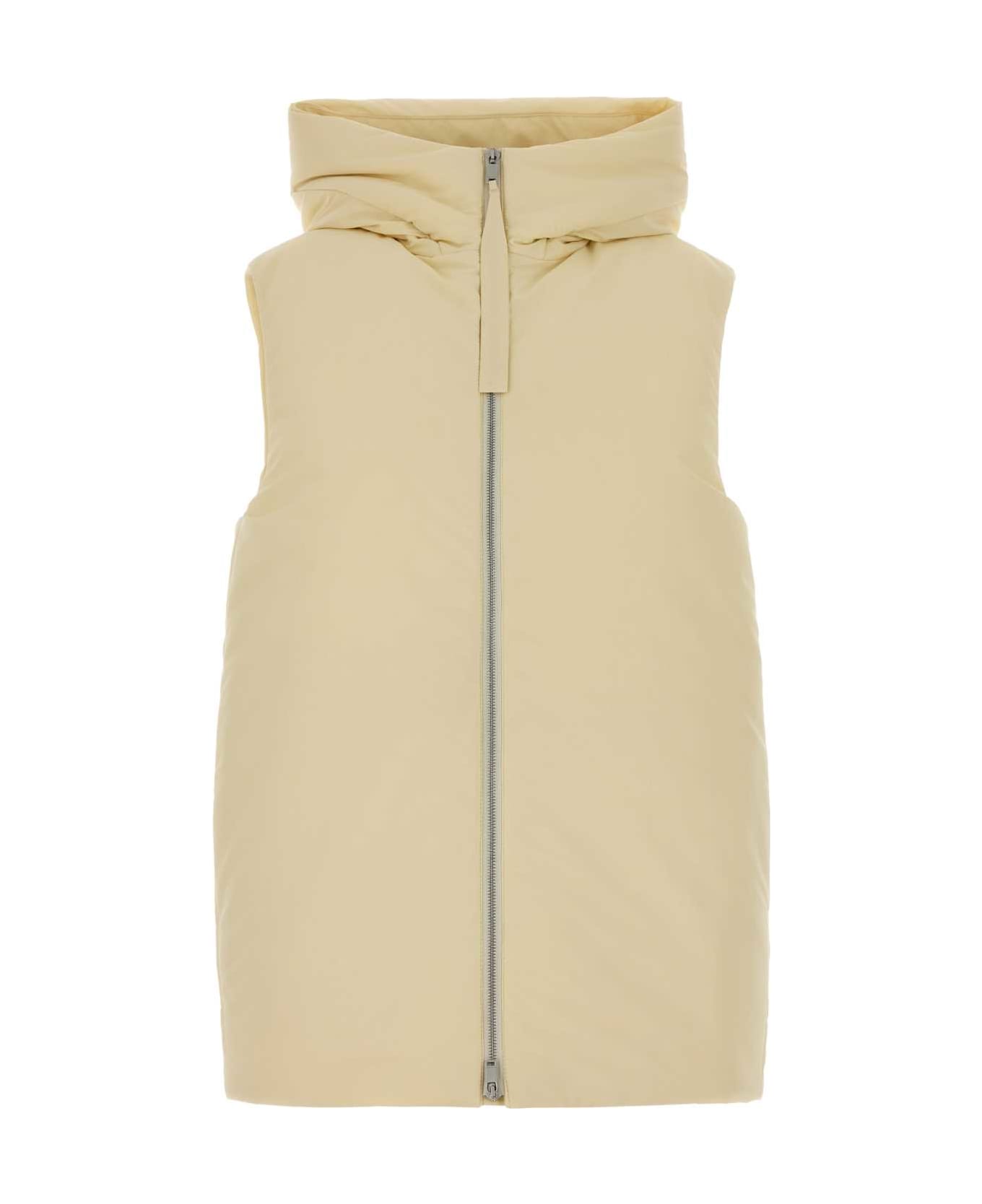 Jil Sander Cream Polyester Down Jacket - DUNE