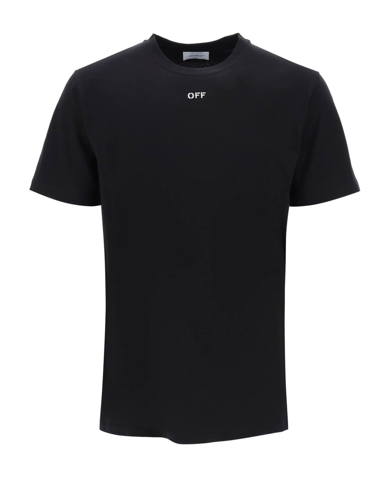 Off-White Back Embroidery T-shirt - Black