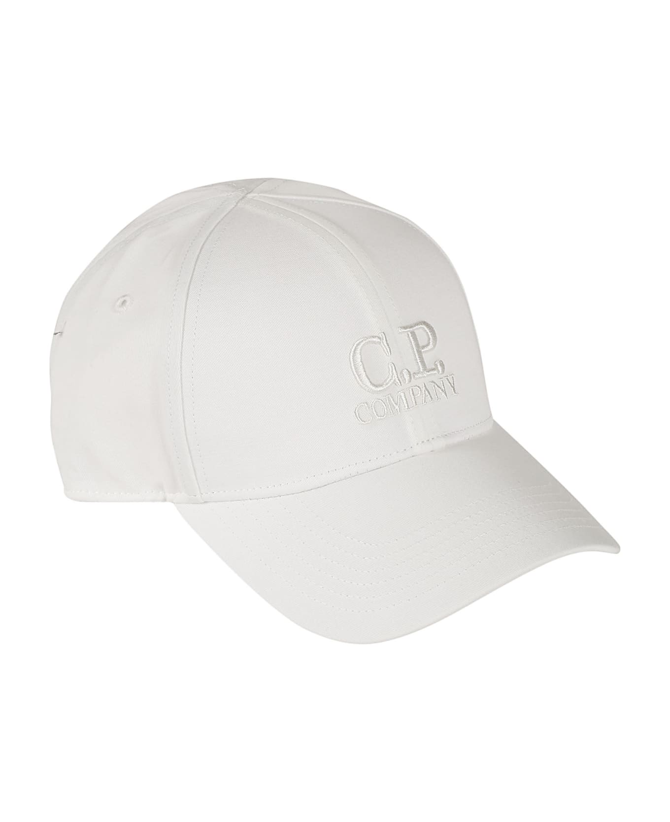 C.P. Company Gabardine Baseball Cap - GAUZE WHITE 帽子