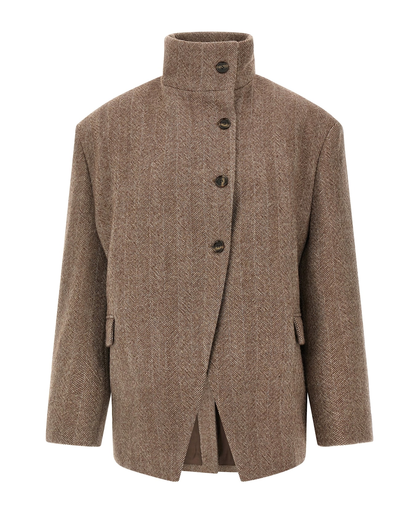 Magda Butrym 
06
 Blazer - Brown