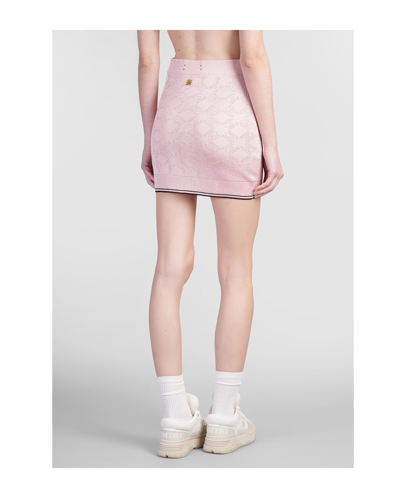 AMIRI Skirt In Rose-pink Viscose - rose-pink