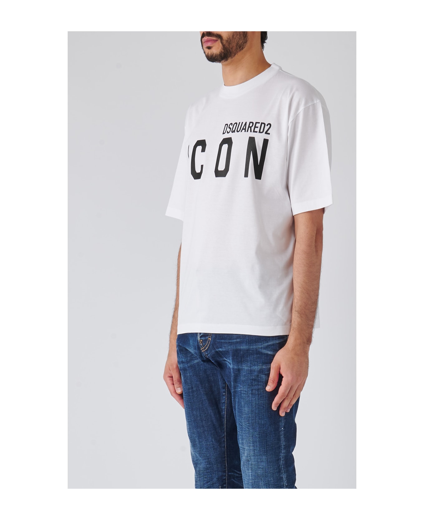 Dsquared2 Be Icon Loose Fit Tee T-shirt - BIANCO