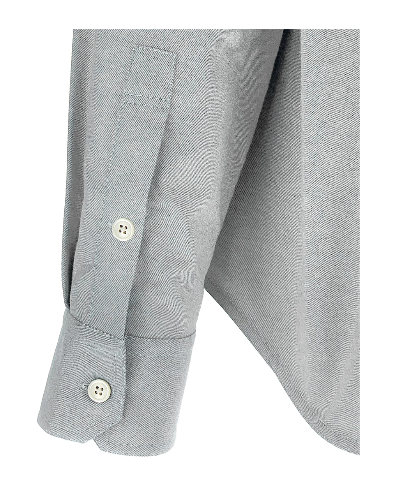 Thom Browne 
4bar
 Flannel Shirt - Gray