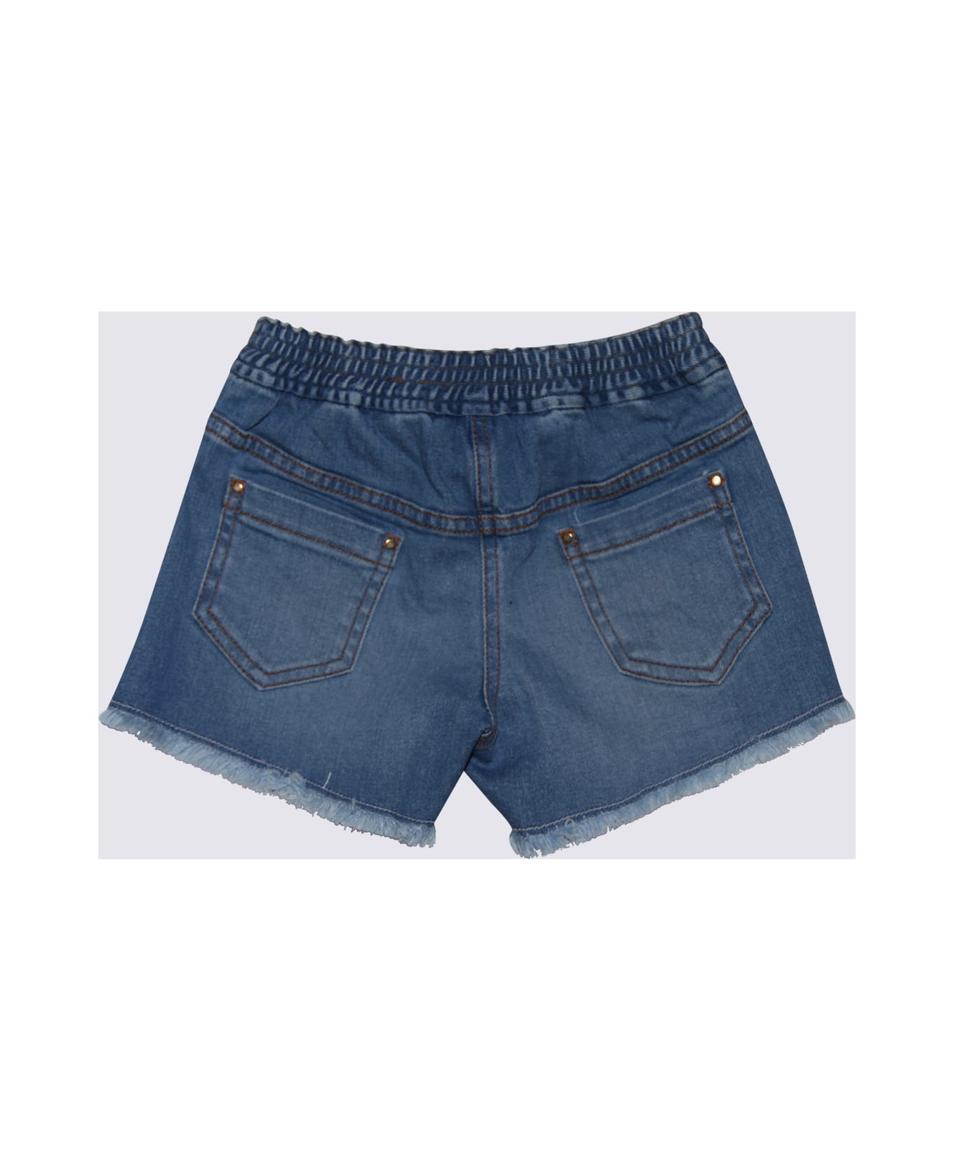 Chloé Blue Cotton Shorts - Light Grey