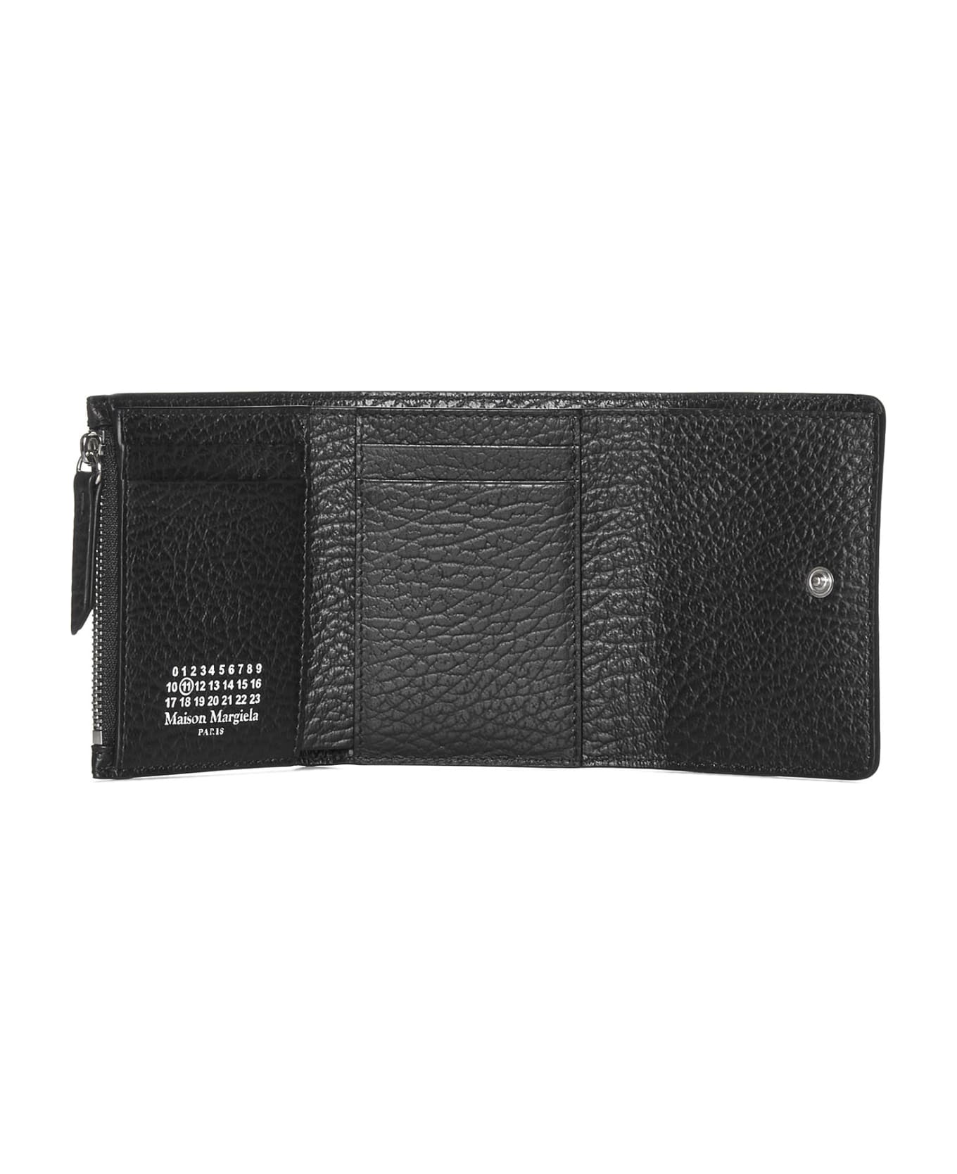 Maison Margiela Black Trifold Wallet - Black 財布