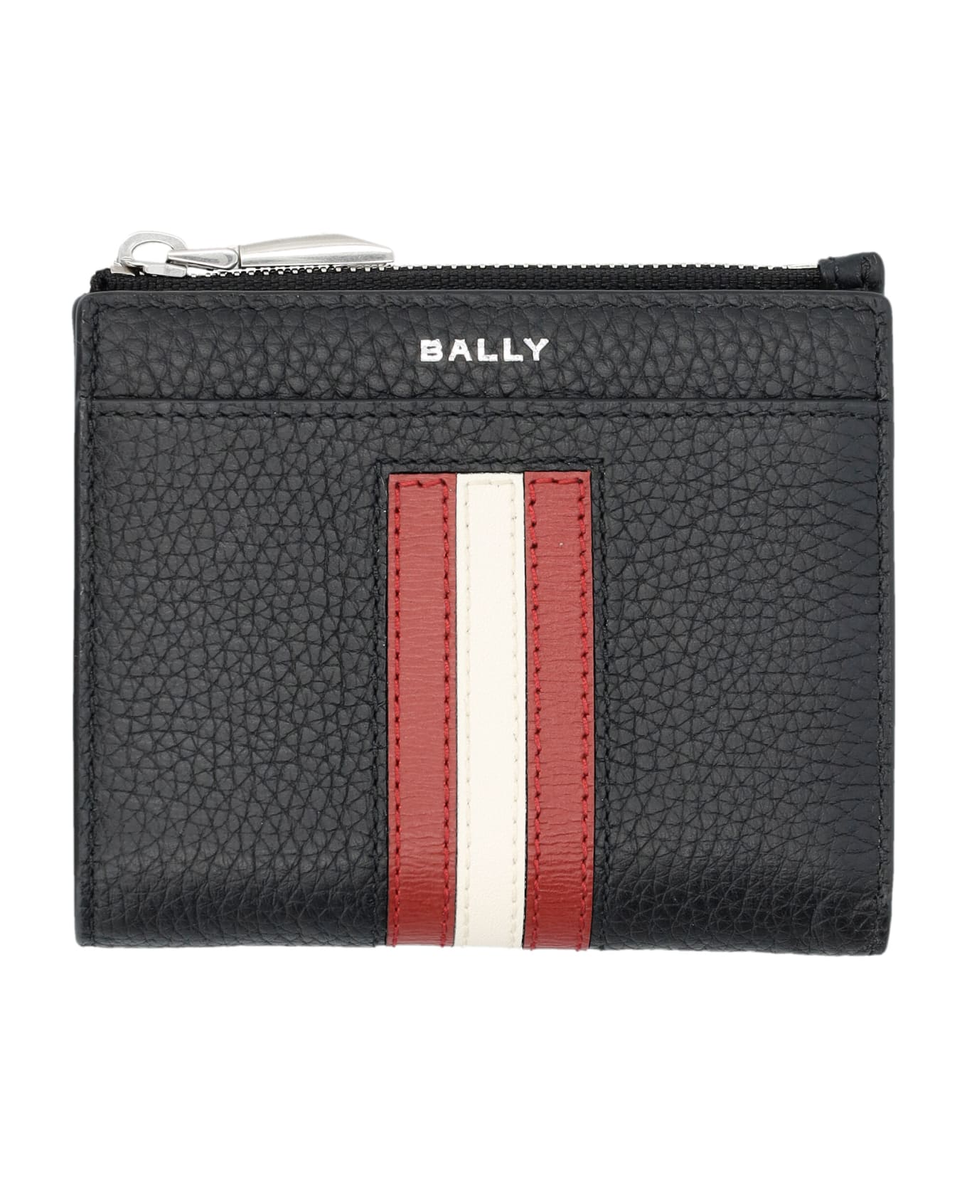 Bally Ribbon Wallet - BLACK/BALLYRED+PALL