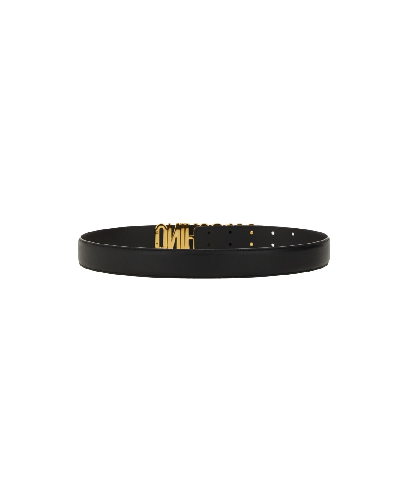 Moschino Cinrua With Logo - BLACK