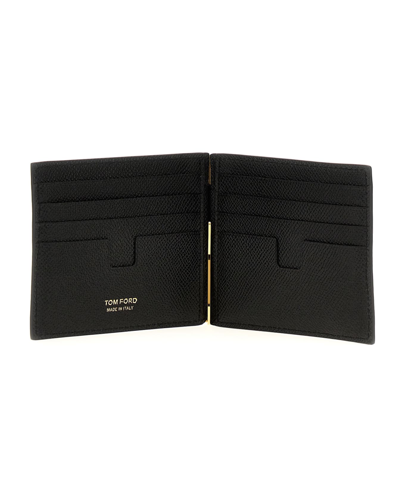 Tom Ford Logo Leather Cardholder - Black 財布