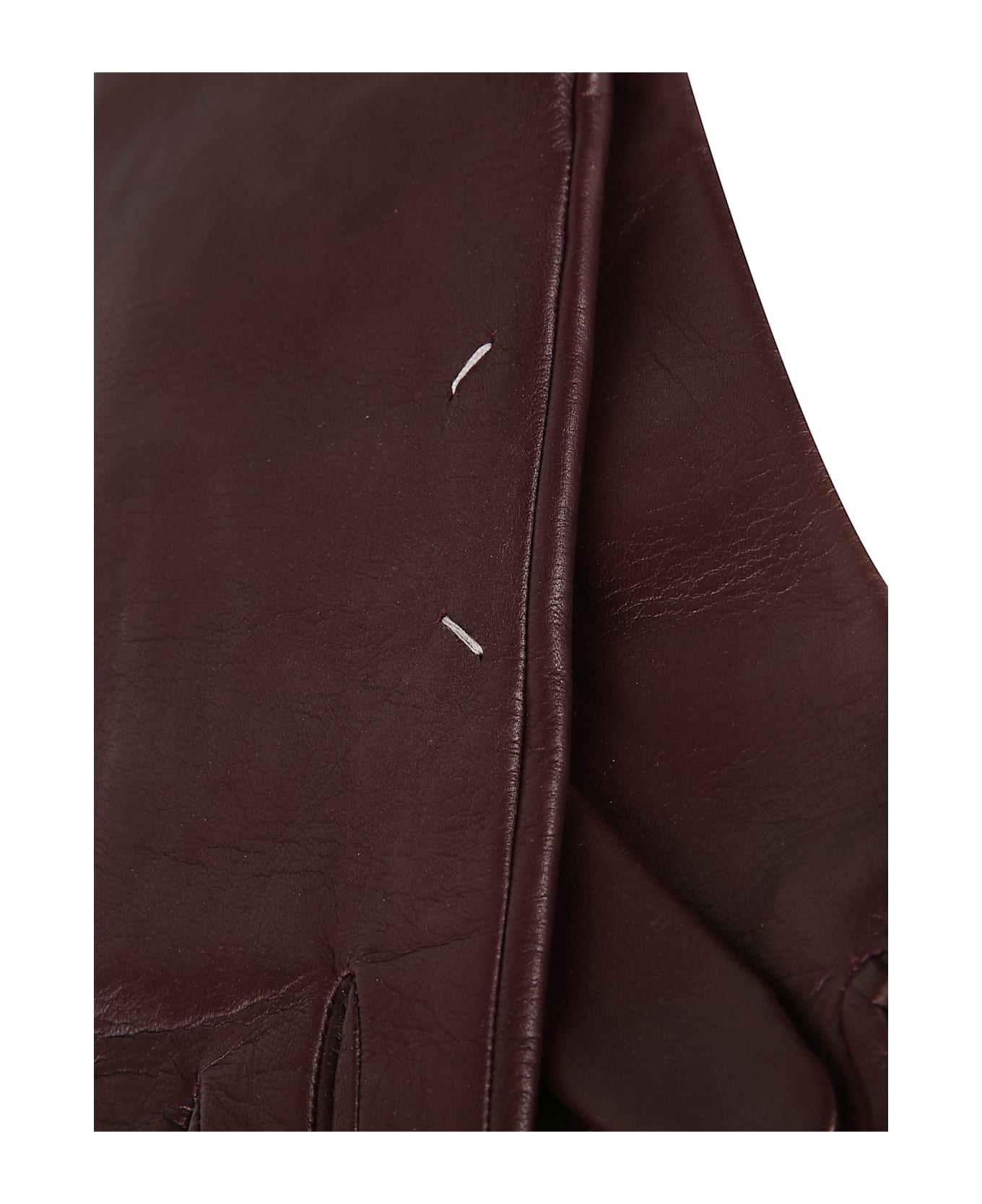 Maison Margiela Leather Gloves - Purple