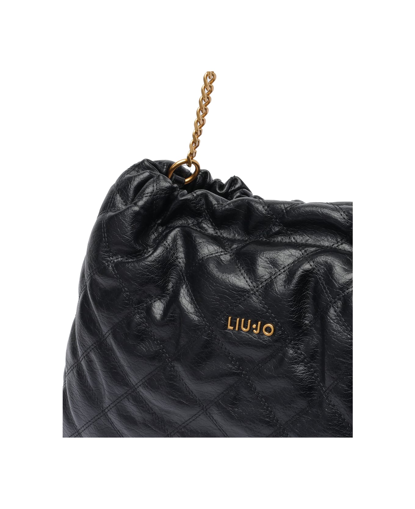 Liu-Jo Logo Shoulder Bag - Black