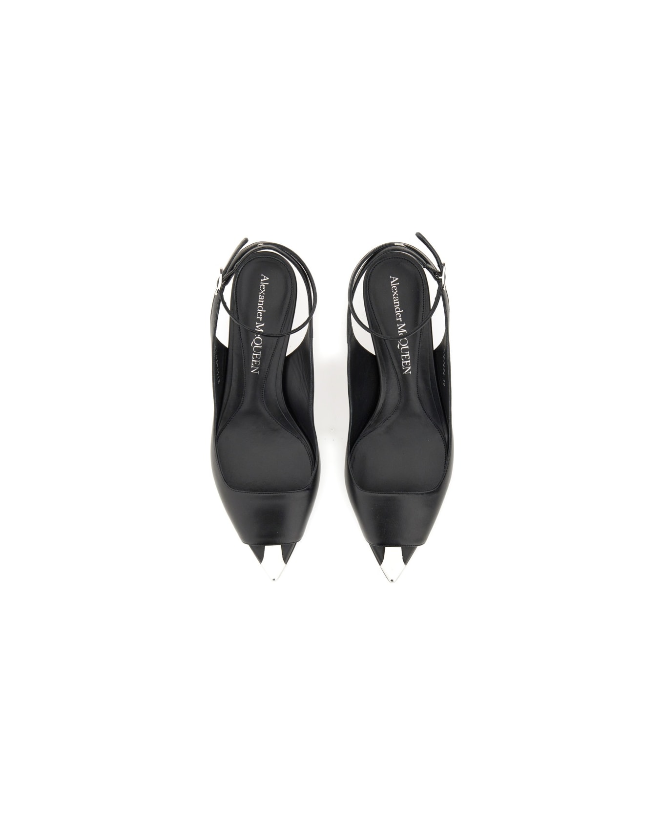 Alexander McQueen Punk Sandal. - BLACK