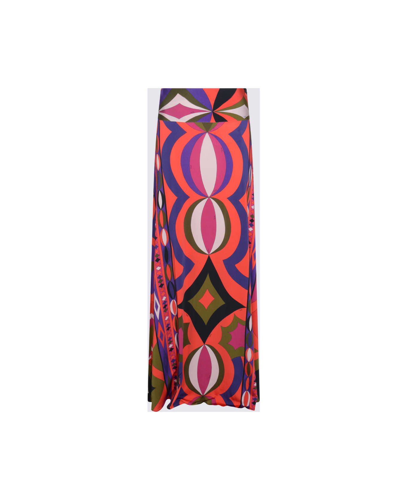 Pucci Multicolor Silk Maxi Skirt - MultiColour