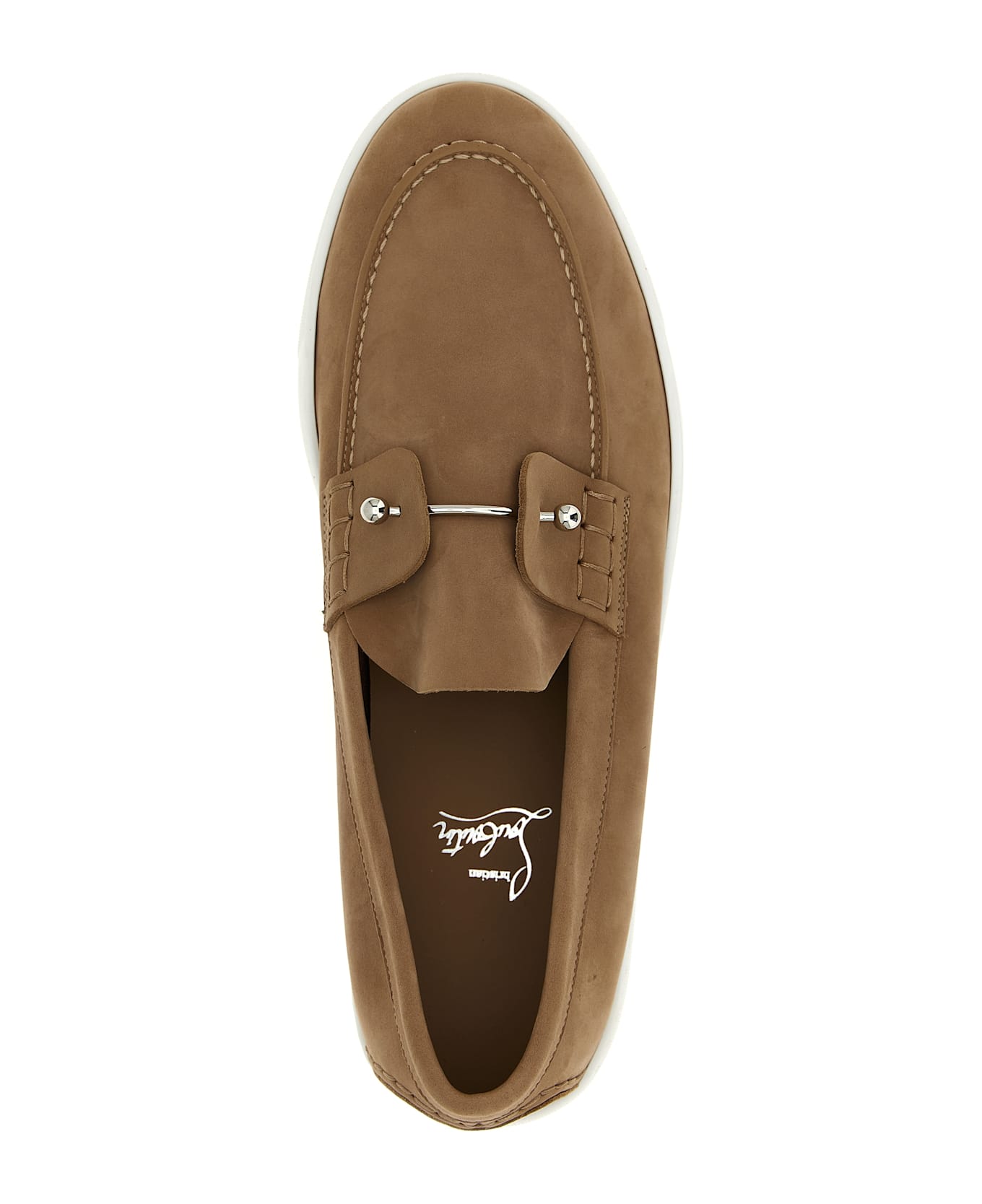 Christian Louboutin 
chambeliboat Flat
 Loafers - Beige
