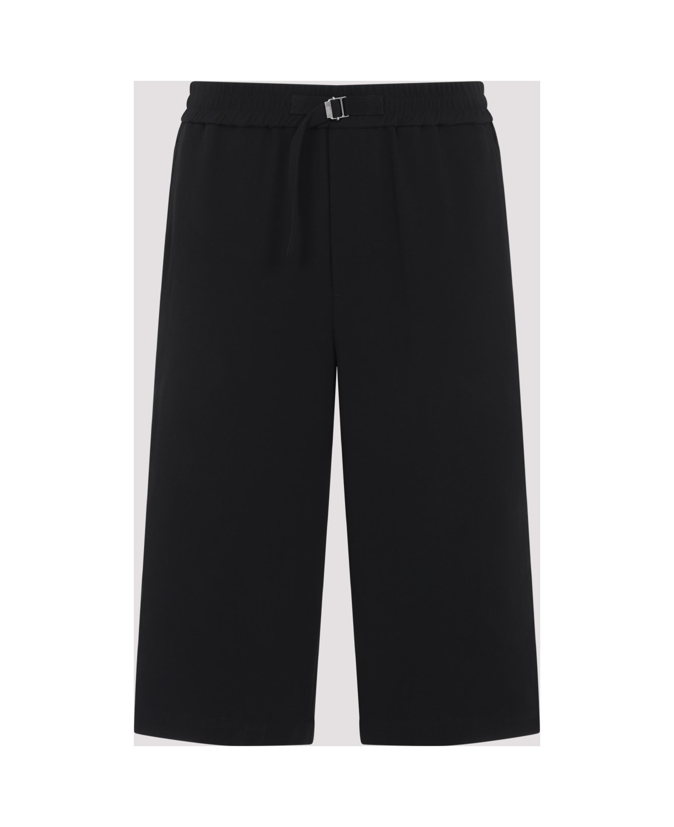 Ami Alexandre Mattiussi Loose Elasticated Large Bermuda - Black