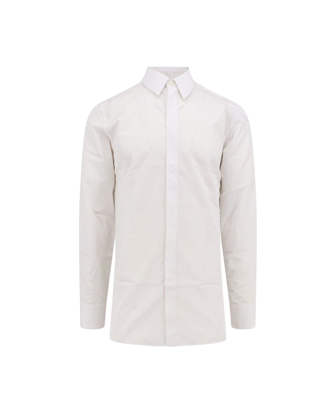 Givenchy Embroidered Long-sleeved Shirt - White