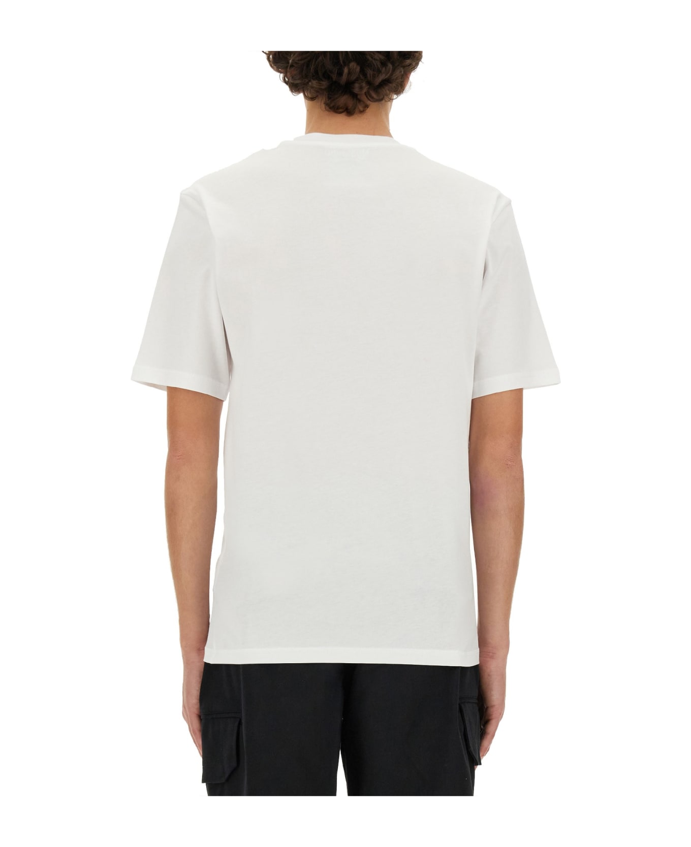Moschino Multicolor Logo T-shirt - White