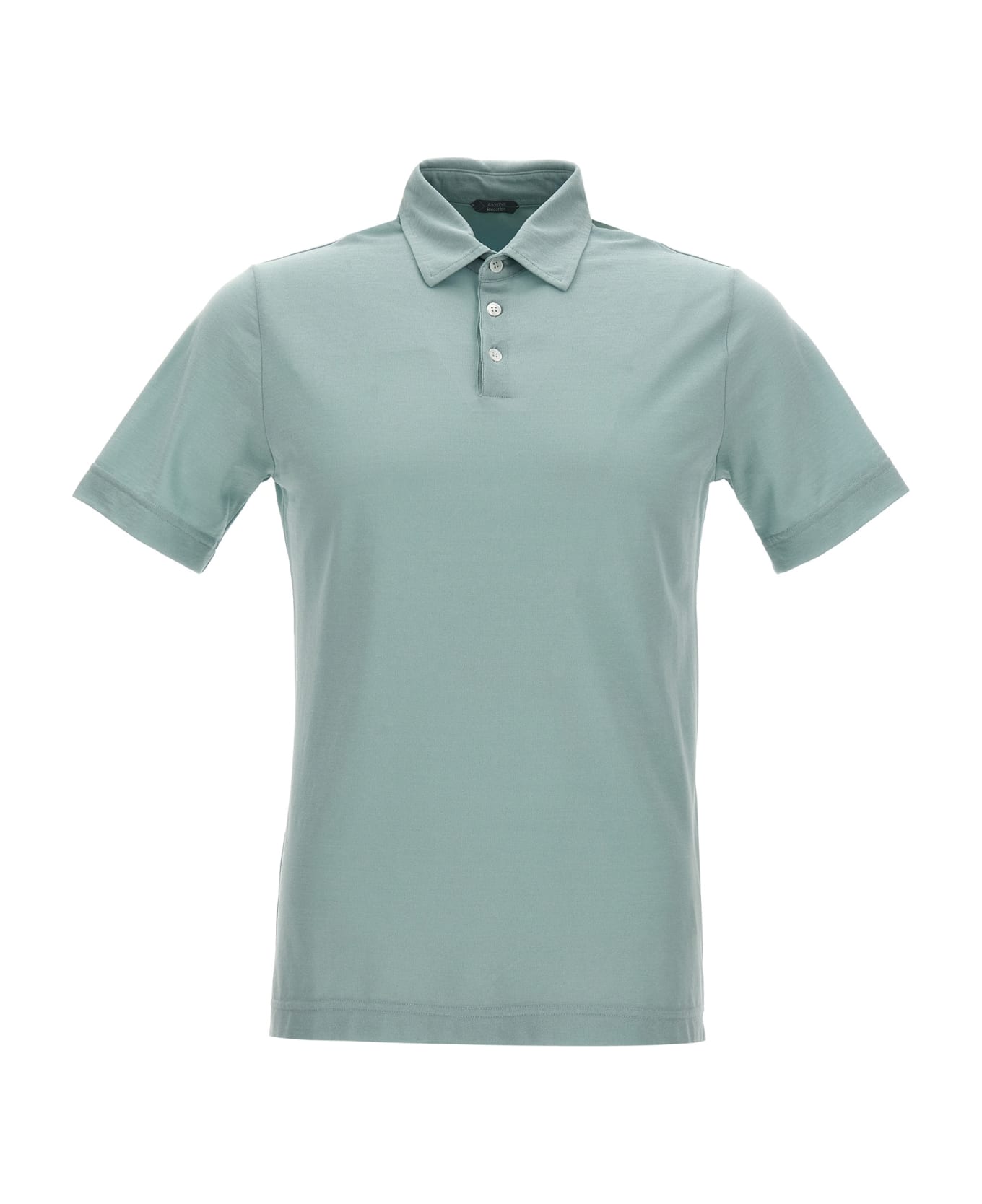 Zanone Ice Cotton Polo Shirt - Light Blue