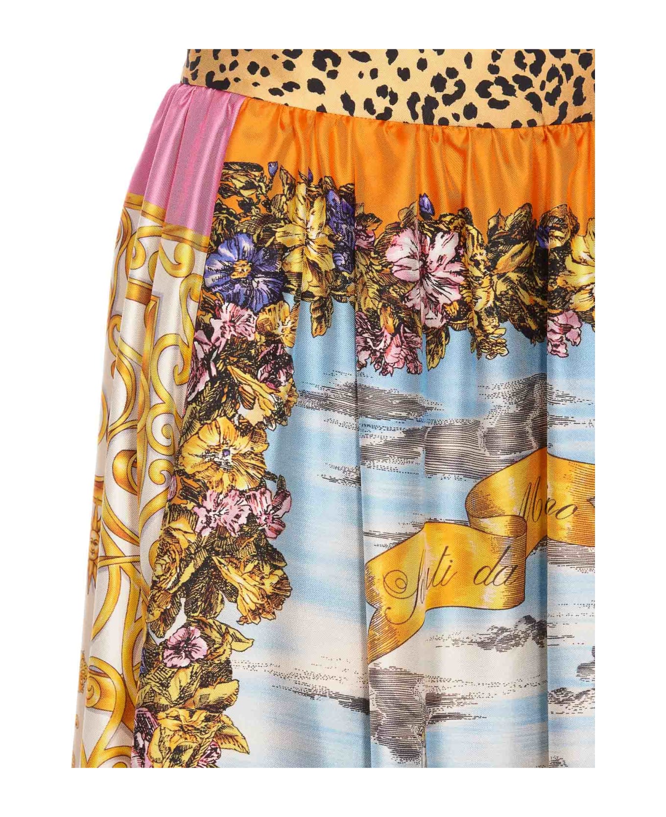 Moschino Scarf Print Skirt - MultiColour