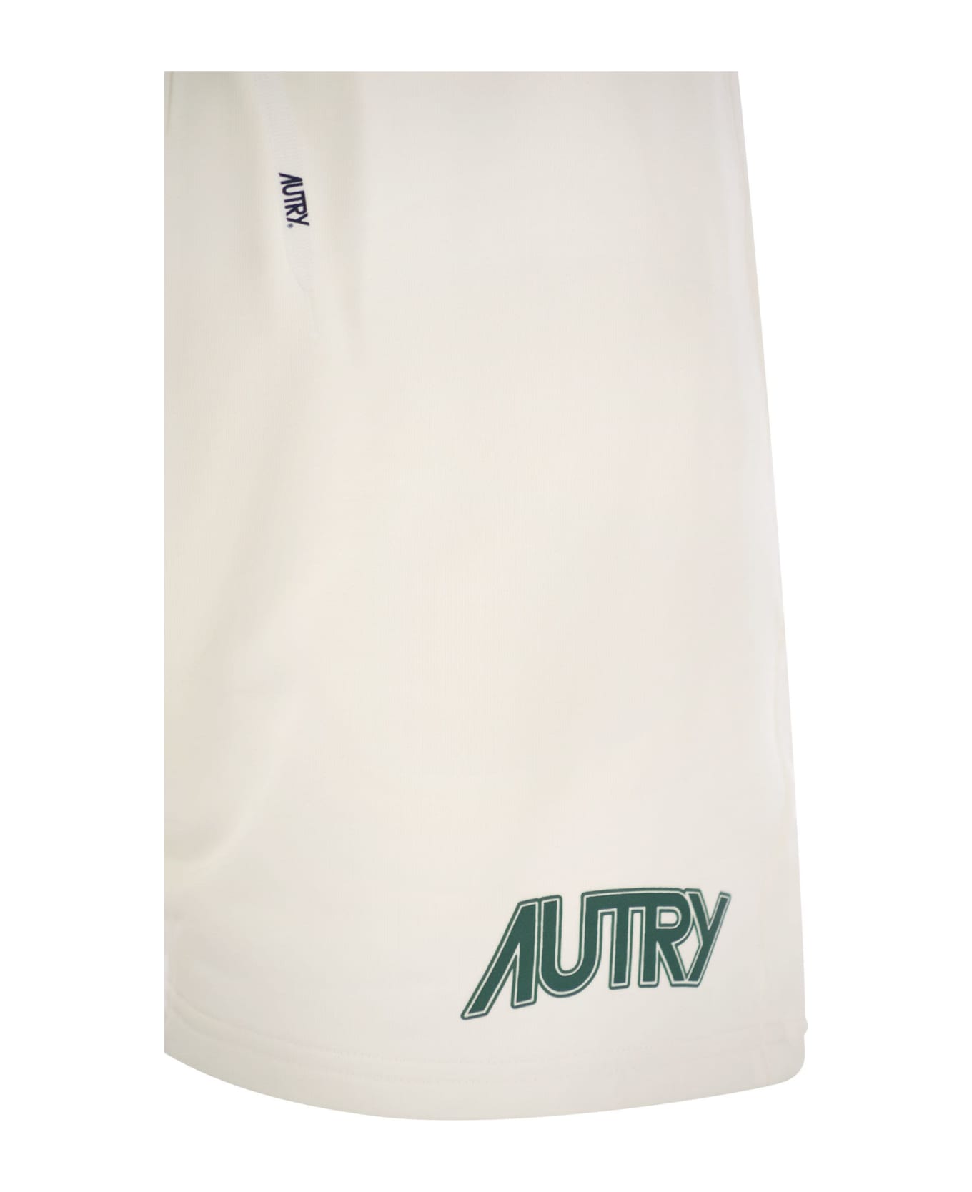 Autry Bermuda Shorts With Logo - White