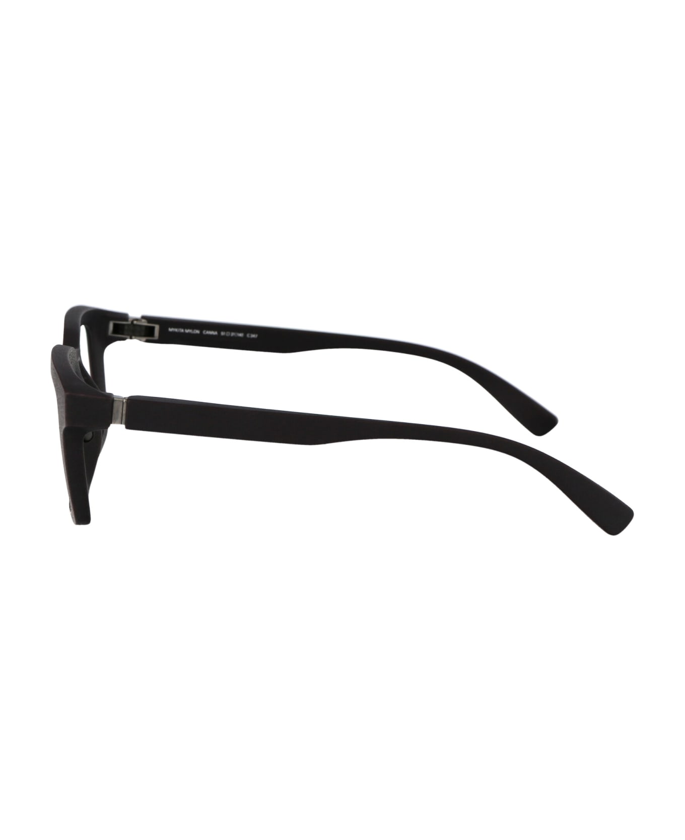 Mykita Canna Glasses - 347 MD35-Slate Grey Clear