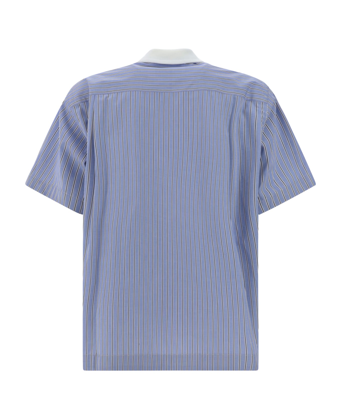 Sacai Polo Shirt - L/blue Stripe