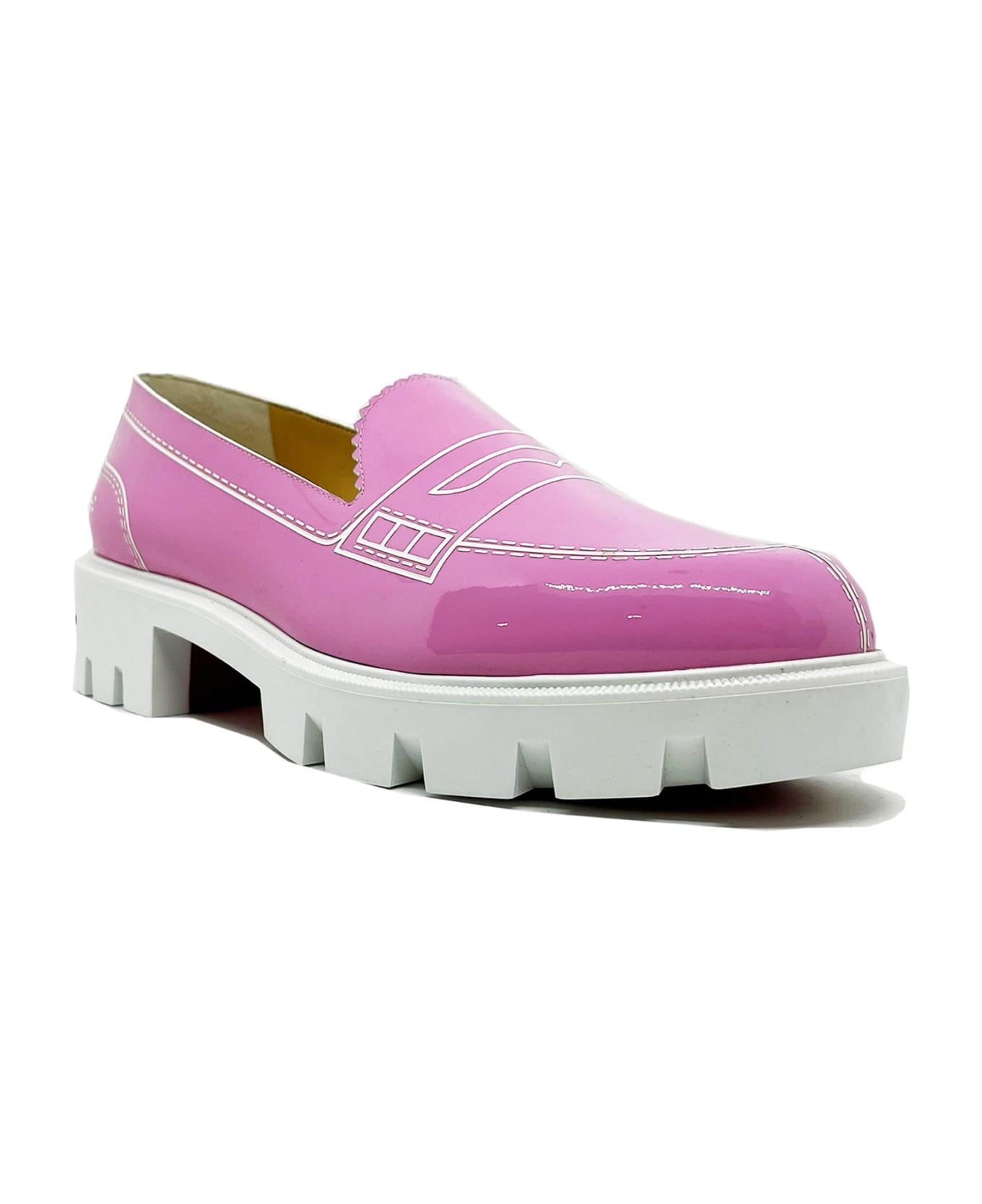 Christian Louboutin Leather Loafers - Pink