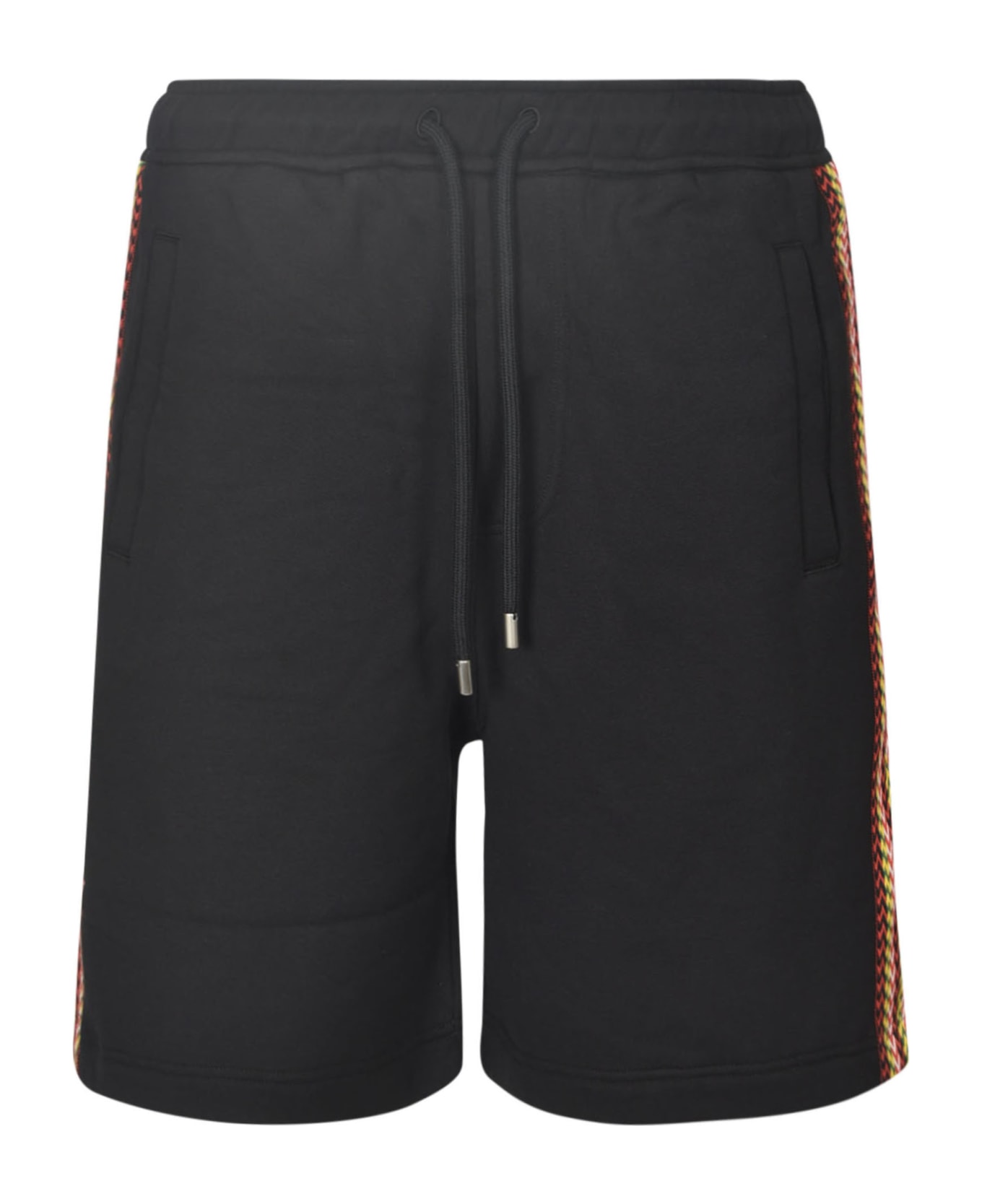 Lanvin Stripe Sided Drawstring Waist Shorts - Black ショートパンツ